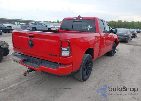 2021 Ram 1500 Big Horn 4X4 6'4 Box из США, поврежденный, VIN 1C6RRFBG2MN603753